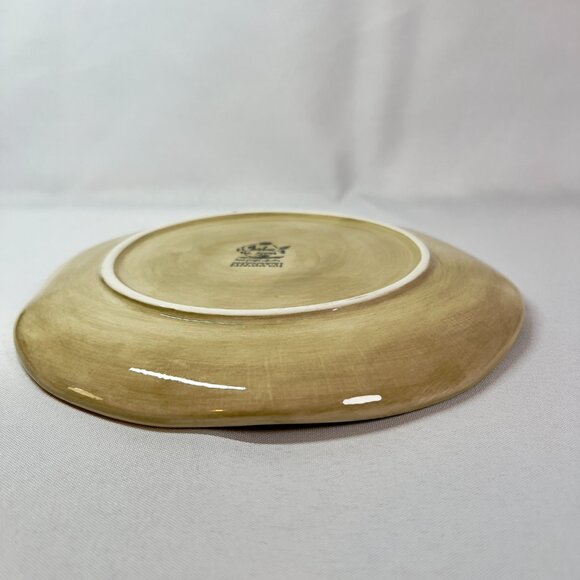 Under the Sea Salad Dessert 8" Plate Tabletops Hand Painted Coastal Fish Dish - Picture 6 of 7